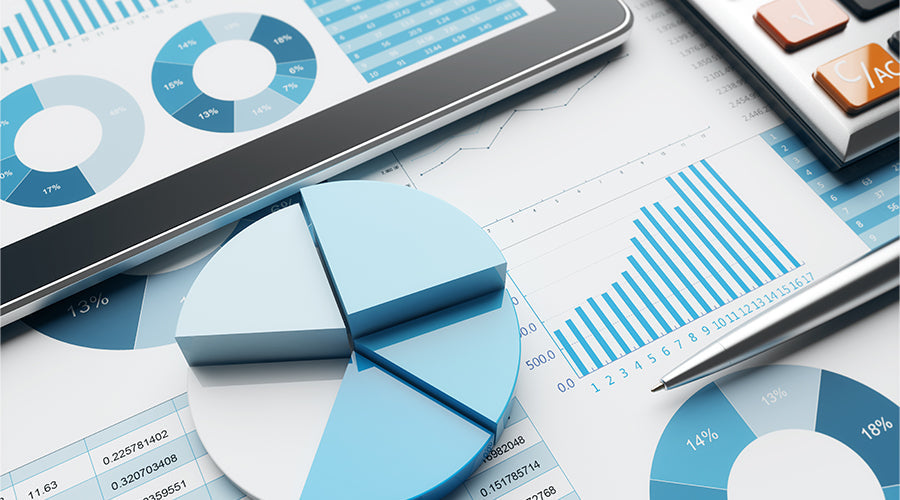 Business reports and analytics charts